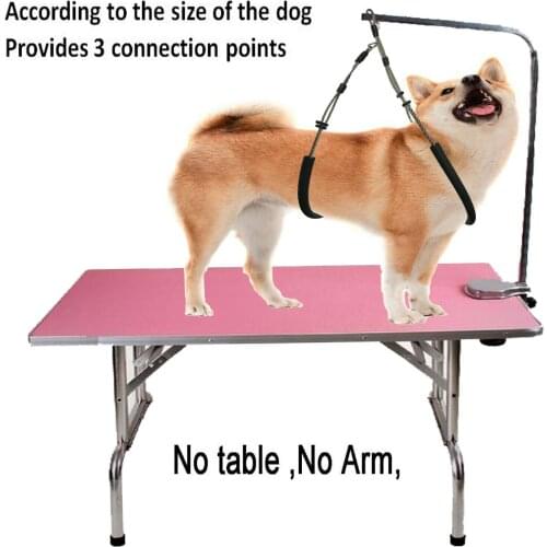 Pets No Sit Haunch Holder Dogs Grooming Restraint Steel Cable Belt Fit All Dogs