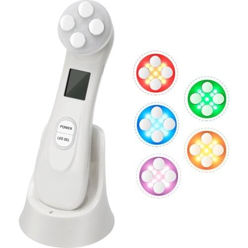 Face Lifting Electroporation Radio Frequency Facial LED Photon Skin Care Beauty Device Face Lifting Tighten Wrinkle Removal