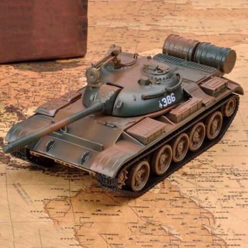 Diecast 1:43 T55 Tank Model Building Kit 3D Puzzles Battle Tank Model Kit DIY Table Decoration