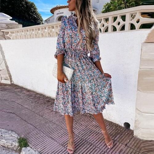 LLYGE Summer Dresses With Print