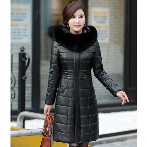 Fashion Winter Jacket Women Fox Fur Collar White Duck Down Jackets Warm Coat Female Thick Parka Casaco Feminino WXF462