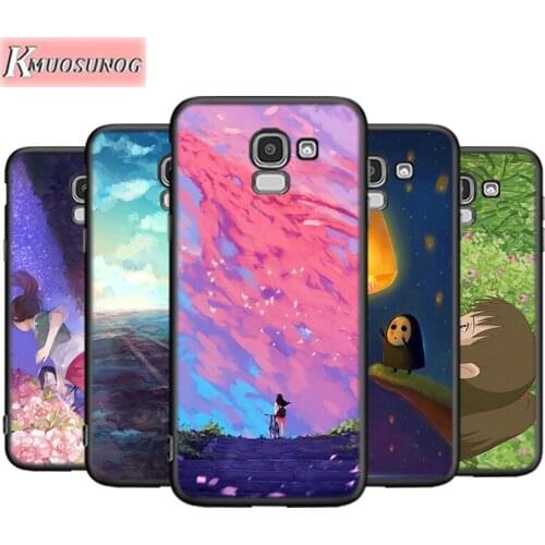 Anime Spirited Away For Samsung Galaxy J8 J7 J6 J5 J4 J3 J2 Core Duo Prime Plus Star 2016 2017 2018 Soft Phone Case