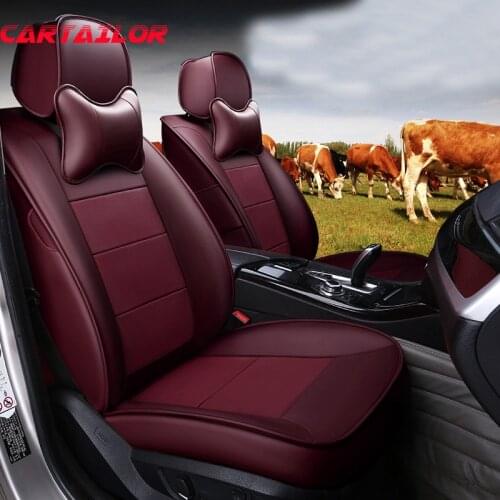 CARTAILOR Custom Cowhide Leather Car Seat Cover Set for Lexus gs350 gs300 gs430 Seat Covers Cars Styling Accessories Front &Rear