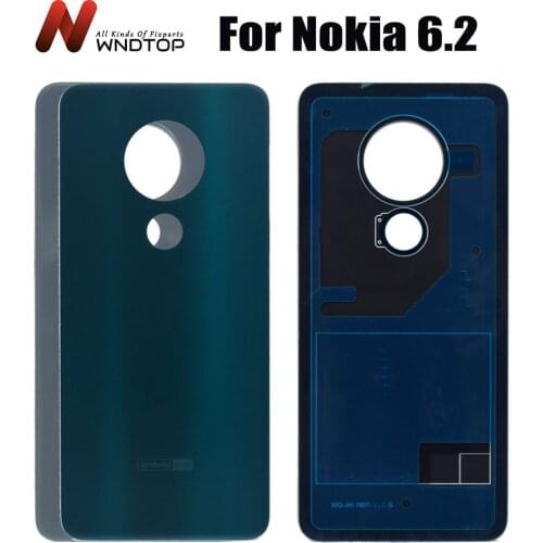 Original For Nokia 6.2 Battery Door Housing Back Glass Cover Case Rear panel Replacement For Nokia 6.2 Back Cover TA-1198
