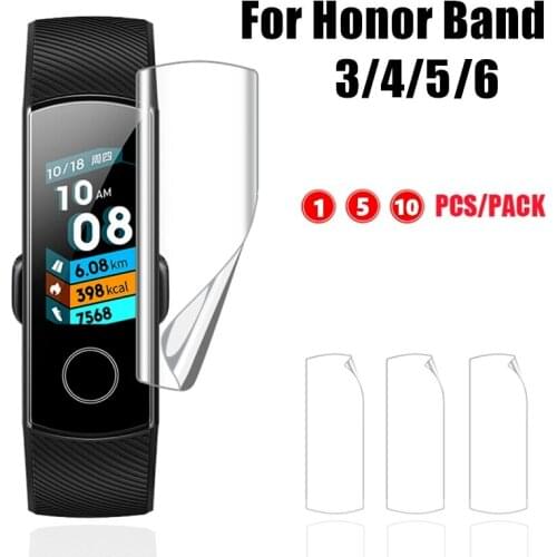 Screen Protectors Soft Film For Honor Band 5 4 3 Anti-scratch Cover on Huawei Honor Band ES (Not Tempered Glass)1-10PCS