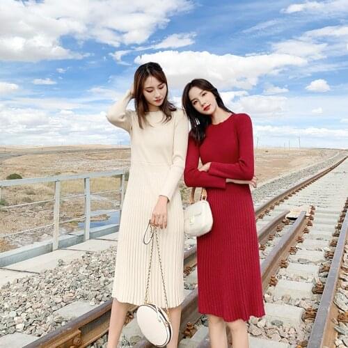 2019 New Automn Hot Women Stretch High Waist Floral Long Skirt Maxi Pleated Casual popular two colors