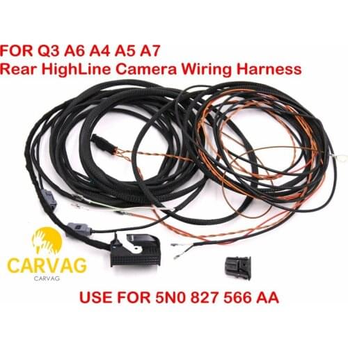 Rear HighLine Camera Wiring Harness For Audi Q3 8U0 A6 4G0 A5 S5 8F 8T F3 A8 4H0 A4 8K0 Q5 8R0 A7 4G0