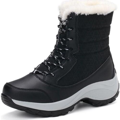 Snow Boots Plush Warm Ankle For Women Winter Shoes Waterproof Boots Women Female Winter Shoes Botas Muj