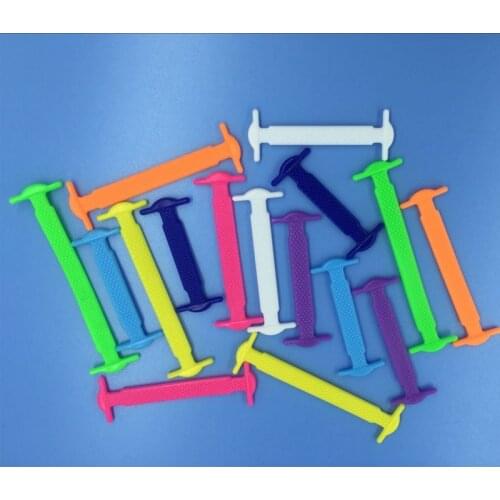 16pcs Lazy Elastic Silicone Shoelaces No Tie Running Sneakers Strings Shoe Laces Hot Shoes Accessories For Men Women