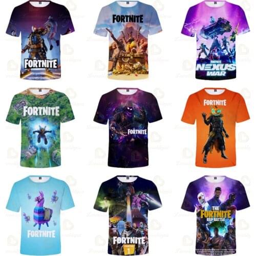 Fortnite Battle Hero Victory Royale Shoot Game 3D T-shirt Clothing Tshirt Children Shoot Kids Hero Tops Boys Girls