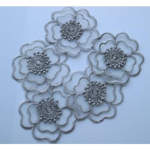 5pc/set fairy flower patches for clothing DIY floral embroidered parches appliques for clothes decoration parch ropa