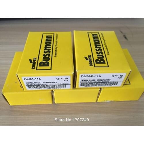 50Pcs DMM with FLUKE Multimeter F87V/F175/F177/F179/F287/F289 Fuse US BUSSMANN FUSE Ceramic fuse DMM-B-11A DMM-B-11AR DMM-11A