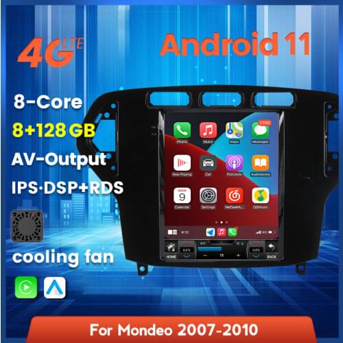 Android 11 4G LET WIFI for ford mondeo fusion mk4 2007 2008 2009 2010 Car radio headunit with Carplay dsp audio stereo ROM 128GB