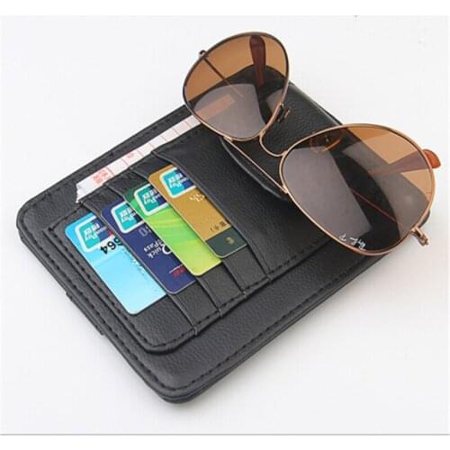 Auto Sun Visor Sunglasses Clip Car Accessories Card Holder Tool
