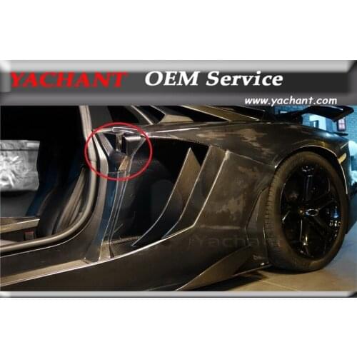 Car-Styling Auto Accessories Full Carbon Fiber Door Lock Cover Fit For 2011-2014 Aventador LP700 LP720 Door Lock Cover