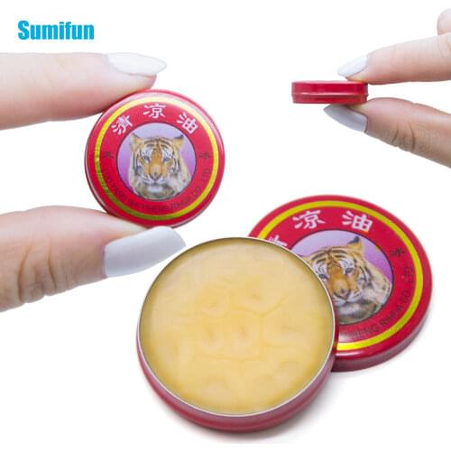 9pcs Red Tiger Balm Ointment Cool Cream Pain Relief Essential Oil For Cold Headache Stomachache Dizziness Muscle Rub Aches D1563