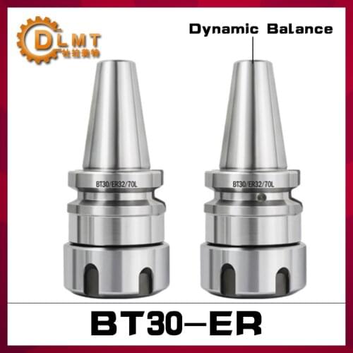 1pc BT ER tool holder BT30 ER16 ER20 ER25 ER32 70L high precision 0.003 dynamic balance Spring Collet Chuck keyless CNC center