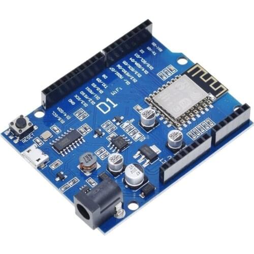 ESP-12E WeMos D1 UNO R3 CH340 CH340G WiFi Development Board Based ESP8266 Shield Smart Electronic PCB For Arduino Compatible IDE