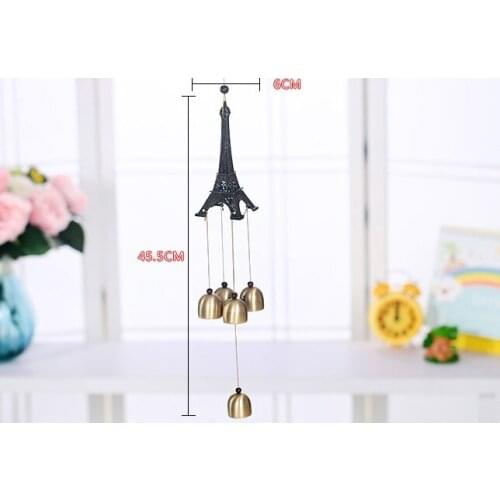 The Eiffel Tower Aluminium Tube Bells That Occupy Home Feng Shui Handicraft Gift For Indoor Adornment Door Bell Metal Unisex
