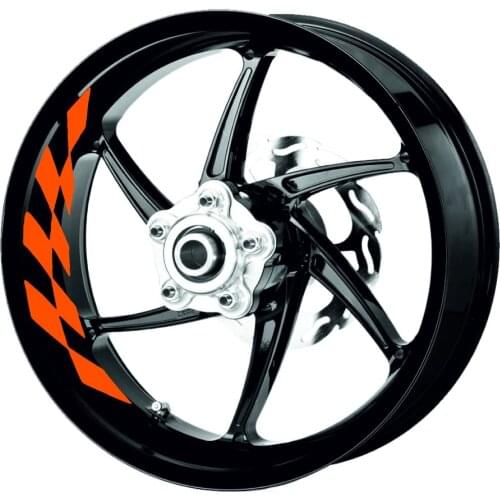 Gp Flag Fluorescent Orange Inner Rim Strip Sticker CinarExtreme