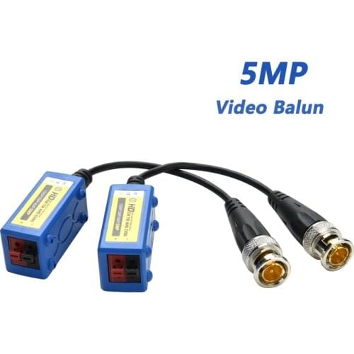 Hamrolte HD 5MP/4MP/1080P/720P CVI/TVI/AHD Passive Video Balun BNC Connector To UTP Cat5/5e/6 Video Balun Passive Transceivers