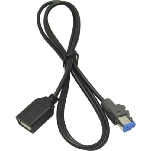 USB Female to AUX-In 4Pin Connector Car Audio CD Player Cable Adapter For Subaru Forester XV MP3 USB Speaker Disk Flash