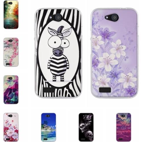 For ZTE Blade Qlux 4G Soft Silicone Case Back Cover For ZTE Blade Q Lux TPU Print Pattern For ZTE Blade Q Lux A430 Phone Bumper