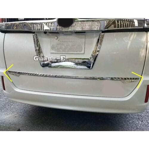 Car Sticker Cover Rear Door Bottom Tailgate Frame Plate Trim Lamp Panel For Toyota Noah Voxy 80 Series 2014 2015 2016 2017 2018