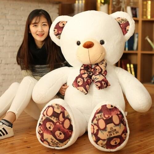 New Hot High Quality Colors Teddy Bear With Scarf Stuffed Animals Bear Plush Toys Doll Pillow Kids Lovers Birthday Baby Gift