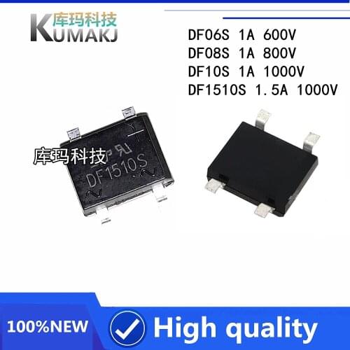20PCS/lot NEW DF06S/DF08S/DF1510S / DF10S/DF1510S/ DB107S/DB207S 800V/1000V 1A/1.5A Bridge rectifier bridge pile