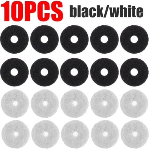 10pcs/set Rubber Electric Guitar Bass Shoulder Strap Buttons Felt Washers Spacers Wholesale Guitar Parts & Accessories