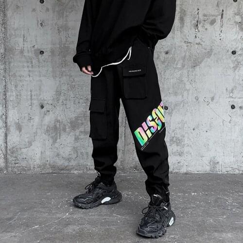Side Striped Trousers Sports Casual Loose Autumn And Winter Leg Bound Boys' Printed Sweatpants