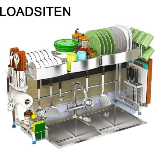 Dish Drainer Afdruiprek Organization Sink Stainless Steel Rack Cozinha Cuisine Cocina Organizador Mutfak Kitchen Organizer