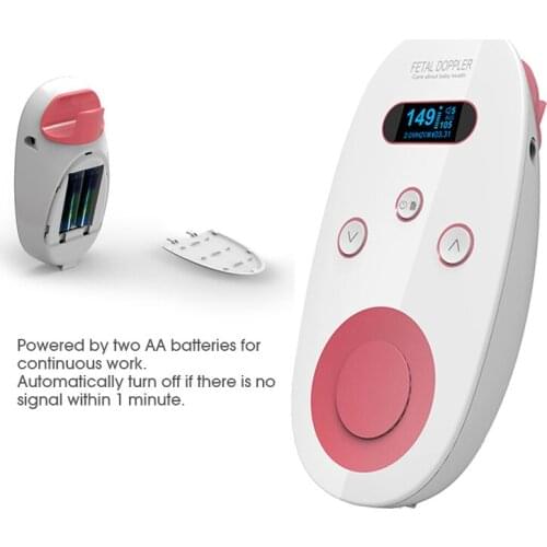 No Radiation Ultrasound Fetal Doppler Detector Baby Heartbeat Pregnant Pregnancy Heart Rate Monitor Pocket 2.0MHz Home Portable