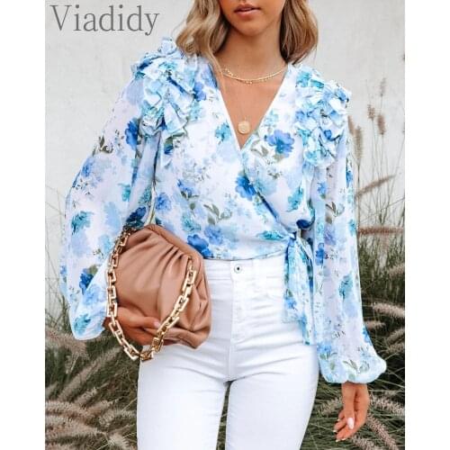 Viadidy Womens Chiffon Blouses