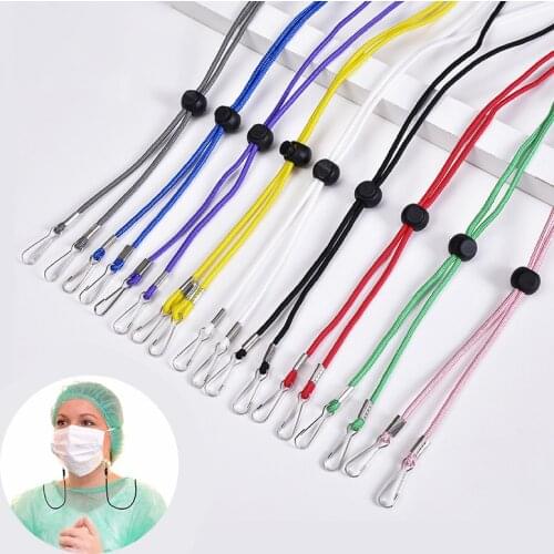 Q New Non-marking Mask Lanyard Mask storage artifact Portable mask storage chain Student chains for storing masks Glasses holder