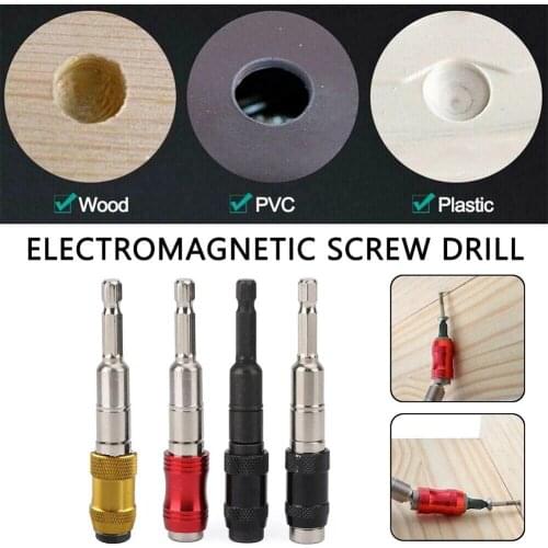 1/4 Hex Shank Pivoting Magnetic Screw Drill Tip Quick Change Locking Bit Holder Impact Drivers And Wrenches