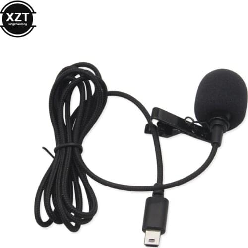 1.5M Professional Mini USB Omni-Directional Stereo Mic Microphone with Collar Clip for Gopro Hero 3 3+ 4