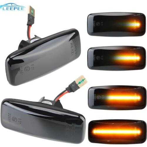 12V 3W Smoked Lens 2PC/Set Turn Signal Light For Sylphy, Bluebird Sunny, Teana J31, Murano LED Dynamic Side Marker Amber