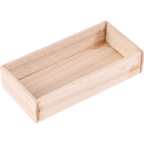 1:12 Dollhouse Miniature Wooden Storage Box Furniture Accessories Toys