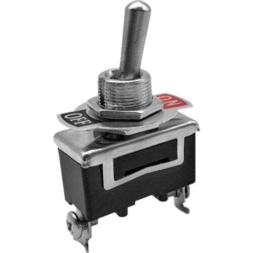 12MM Miniature On Off Small SPST Toggle Switch Heavy Duty 6A 125VAC 3A 250VAC