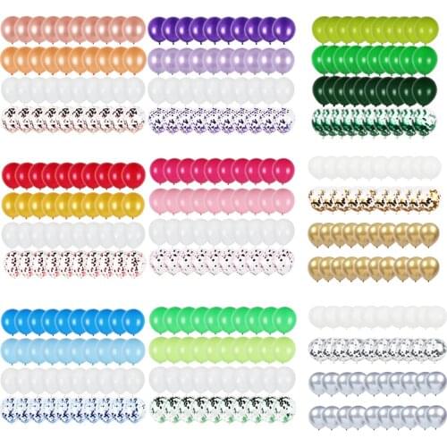 40pcs 10inch Green/Gold/Blue Confetti Balloons Metallic Balloon Helium Baloon Wedding Party Ballon Baby Shower Birthday Decor