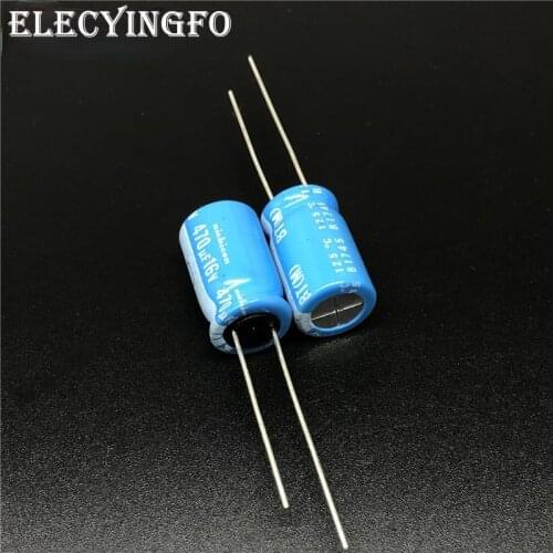 5Pcs/50pcs 470uF 16V470UF NICHICON BT Series 10x16mm Highly dependable reliability 16V470uF Aluminum Electrolytic capacitor