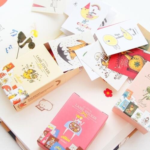 54piece Childrens cartoon stickers stereo stickers label stickers