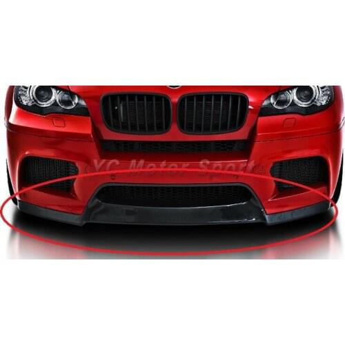 Car Accessories Carbon Fiber VRS Style Front Lip Fit For 2008-2013 X6M E71 Front Bumper Lip Splitter