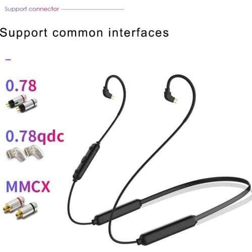 Bluetooth earbuds upgrade cable aptx HD decoding mmc qcc3034 chip 5.0 sport earphones 0.78 double pin with waterproof cable