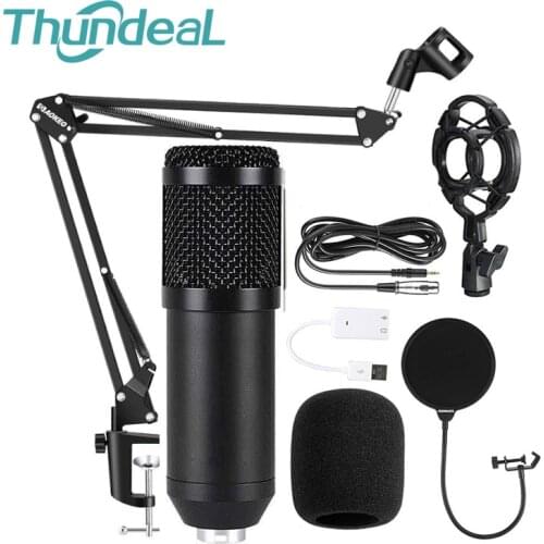 BM800 Condenser Microphone Kit Wired Recording Micro Professional Microphone bm 800 Karaoke KTV Braodcasting Singing Microfone