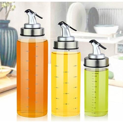 Large oil pot glass oil bottle pot sealed leak-proof household kitchen supplies seasoning soy sauce vinegar