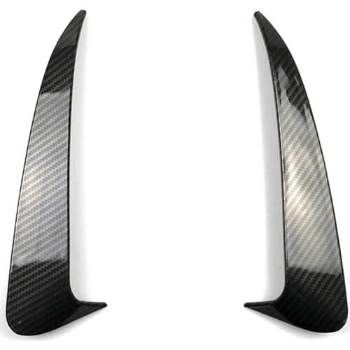 For Benz C Class W205 C43 C63 Amg Carbon Fiber Look Rear Bumper Air Vent Cover 2014-2019 2Pcs