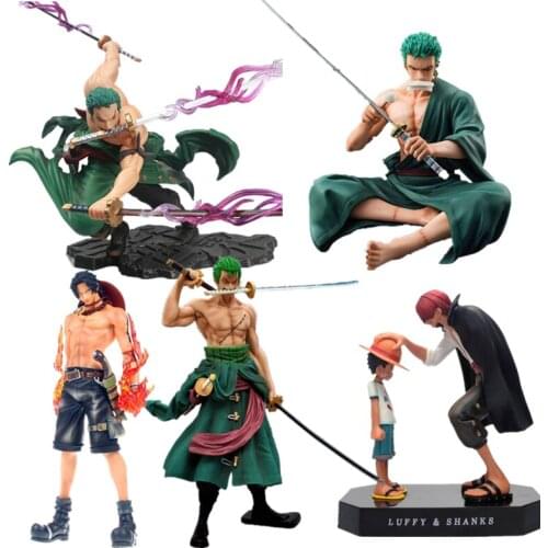 One Piece Anime Character Zoro Luffy Sanji Action Figure Three Thousand World Model Child Christmas Gift Toy Statue Decoration